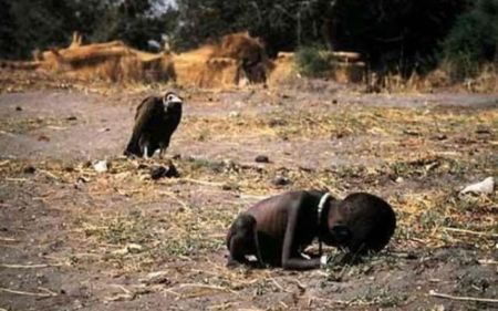 a starving child in africa