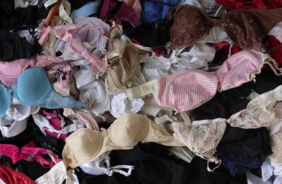 Recycling old bras is fast developing into a charitable trend