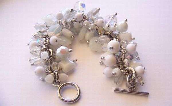 bracelet of recycled jewelry bracelet of recycled jewelry