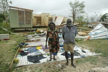 devastation by cyclone monica