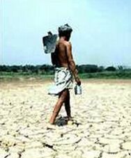 drought struck india
