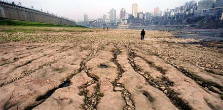 dry river in china