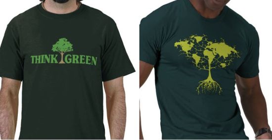 green message t shirts