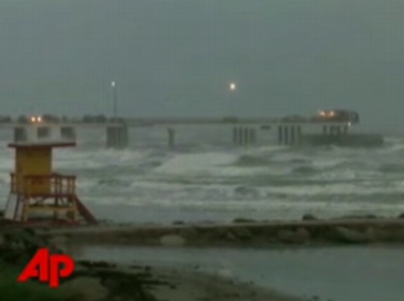 hurricane humberto hits the texas coast