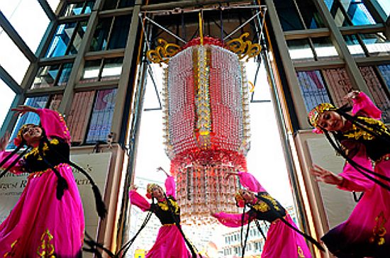 largest recycled lantern