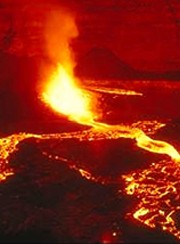 lava magma of super volcanic eruption