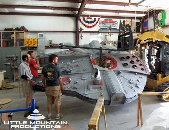 millennium falcon play fort for make a wish founda millennium falcon play fort for make a wish founda