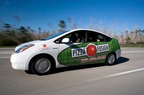 pizza fusion car