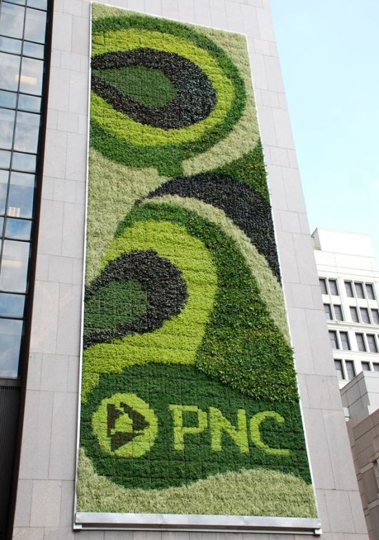 pnc green living wall by mingo design