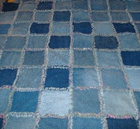 quilt from denim jeans