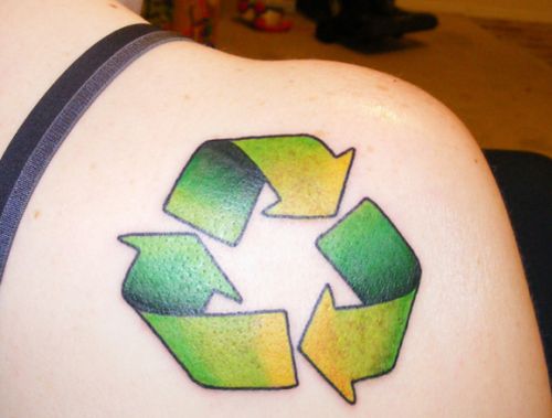 recycle tattoo