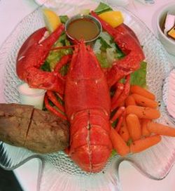 red shelled lobster dish 9