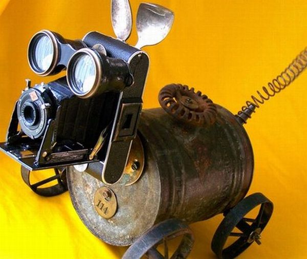 Robots Made From Recycled Materials