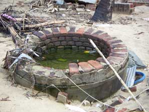 salt water logged sri lankan wells
