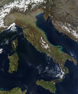 satellite image of italy 9