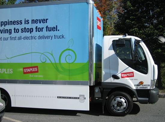 staples electric truck