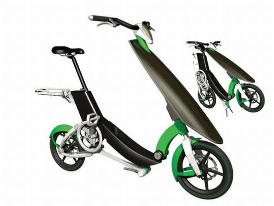sunny day compact solar electric bike