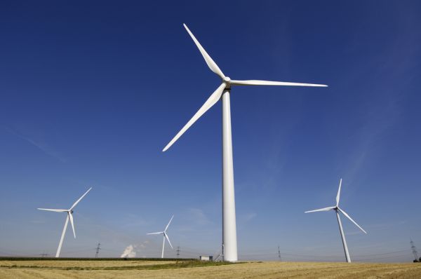 Power generating wind mills or wind turbines