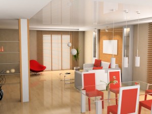 living a room with a dining zone