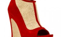 Fendi - Jute and suede trompe l'oeil shoe