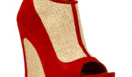 Fendi - Jute and suede trompe l'oeil shoe
