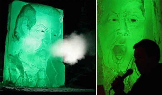 al gore ice sculpture