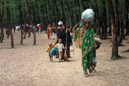 cyclone fury forcing people to leave their homes