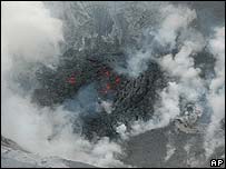 molten lava