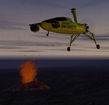 plane flying over an active volcano 9 plane flying over an active volcano 9