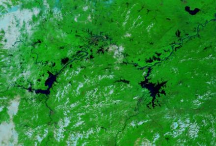 satellite catches china floods
