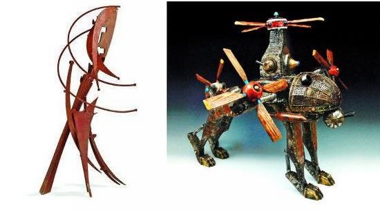 something from nothing contemporary recycled sculp