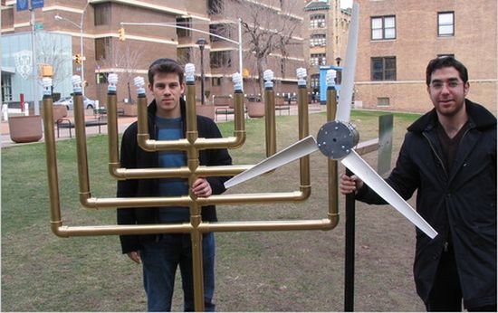 wind powered menorah wind powered menorah
